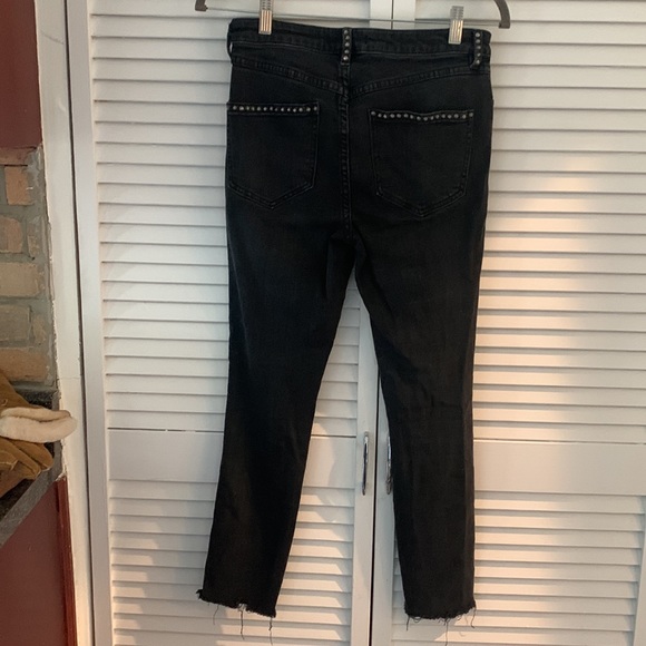 Free People studded cropped black jeans - Picture 4 of 4